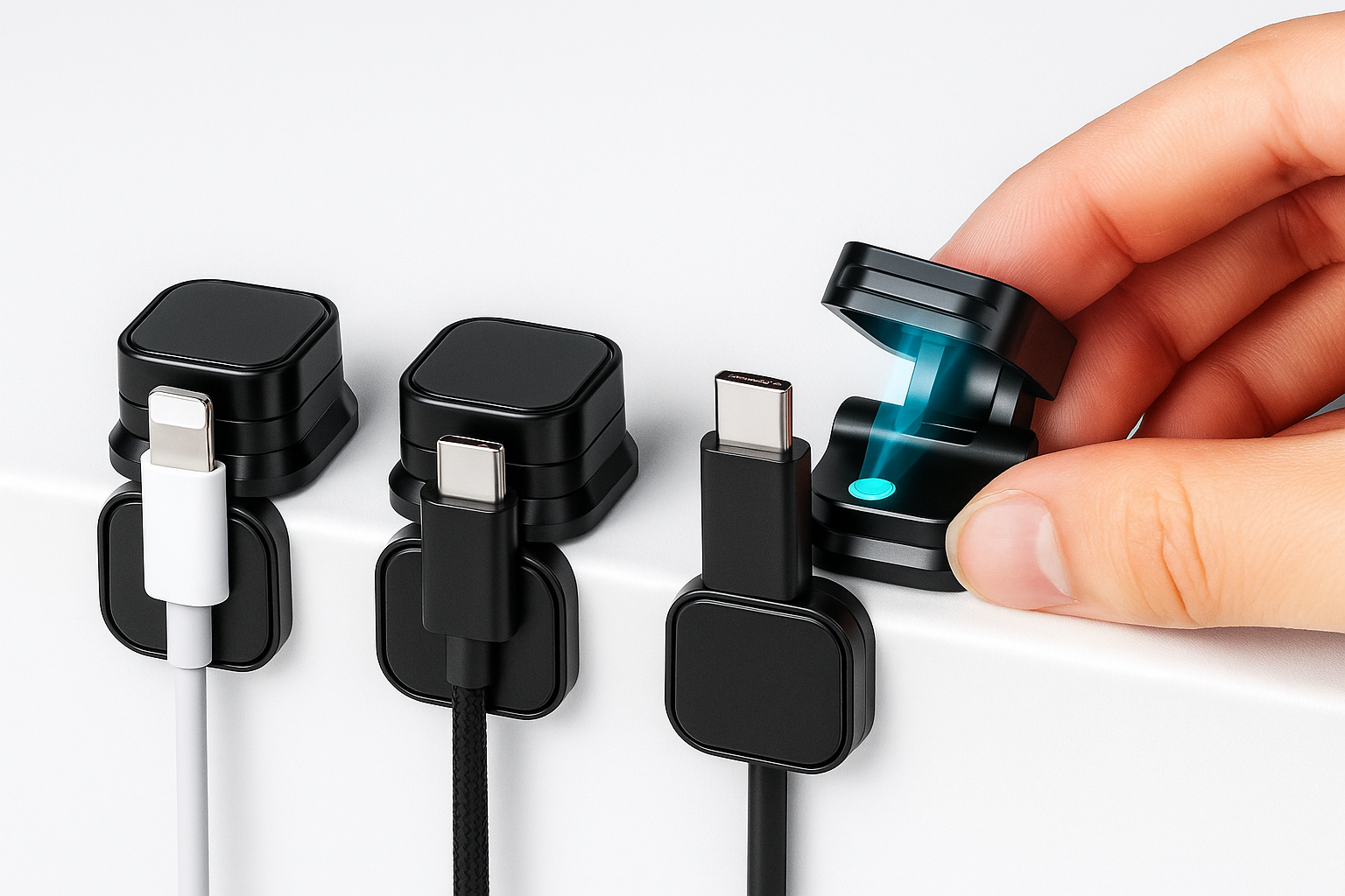 Magnetic cable holder